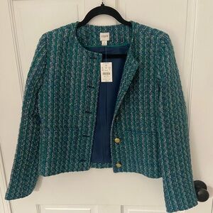 NWT J. Crew Green Lady Jacket size 2